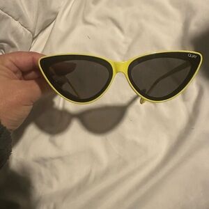 Quay Australia Neon Yellow Cat-Eye Sunglasses